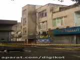 فیلم لحظه ریزش ساختمان در خیابان ابوذر تهران