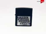 فندک زیپو کدZippo Black Crackle Finish With zippo Emblem 363
