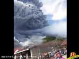 تصاویر شگفت انگیز از فوران کوه آتشفشانی عظیم در اندونزی