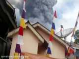 فوران کوه آتشفشان سینابونگ در اندونزی