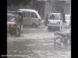بارش باران های سیل آسا در کراچی