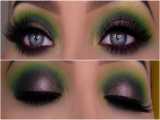 آرایش چشم سه رنگ - سبز برای سایه سبز پر رنگ و دودی براق