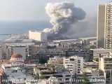 لحظه    انفجار مهیب   در بیروت لبنان