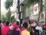 تجمع هواداران پرسپولیس مقابل باشگاه و اعتراض به وزارت ورزش و مدیرعامل باشگاه