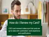 Replacement CSCS Card 