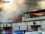 آتش‌سوزی گسترده در یک شهرک صنعتی در جاجرود