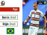 بازیکنان تیم ملی فوتبال پرتغال اهل کدام کشورها هستند؟