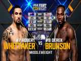 رقابت های UFC؛ مبارزه رابرت وایتتیکر - درک برانسون