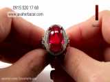 انگشتر نقره یاقوت سنتاتیک زنانه-کد 56440