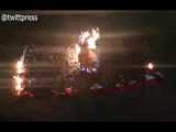 آتش زدن پرچم آمریکا در پورتلند اورگن