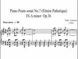 پوئم سونات پیانو شماره .7 آپوس. 36