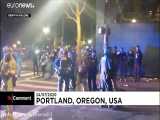 درگیری بین معترضان و پلیس آمریکا در پورتلند