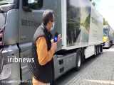 تجمع کامیونداران آلمان در اعتراض به کاهش دستمزدها