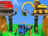 اسباب بازیهای لگو : قطار،بیل مکانیکی،کامیون،تراکتور