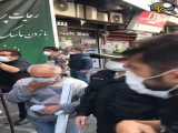 حضور پلیس تهران جلوی پاساژ علاءالدین برای نظارت بر زدن‌ ماسک