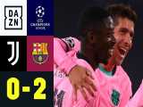 خلاصه بازی یوونتوس 0 - بارسلونا 2 - مرحله گروهی لیگ قهرمانان اروپا 