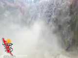 فوران آبشار رودفاریاب در اولین بارش پاییزی