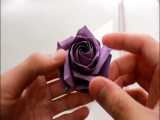 آموزش اوریگامی فوق العاده زیبا از گل رز - قسمت 1 از 3 /Naomiki Sato Rose