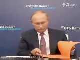 حرکات عجیب پوتین در نشست خبری سوژه خبرنگاران شد