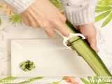 آشپزی و خلاقیت_ با خیار سبز گل درست کنید.....