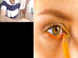 ایده های احمقانه - ساخت خط چشم با مداد رنگی