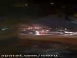 فیلمی از آتش سوزی پمپ بنزین در پیروزی تهران