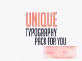 پروژه افترافکت تایپوگرافی Unique Typography