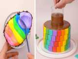 ایده تزیین کیک :: کیک های رنگی جذاب