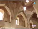 وارد شدن رئیس جمهور آذربایجان به مسجدی در قرباغ