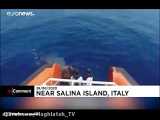 نهنگ عنبر از تور ماهیگیری در سواحل ایتالیا نجات یافت