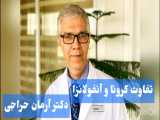 تفاوت کرونا و آنفولانزا - دکتر آرمان حراجی - بهترین درمانگاه در تهران - ظفر آریا