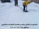 برف مردم خوزستان را غافلگیر کرد