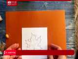 آموزش جواهردوزی | جواهر دوزی روی کیف | جواهر دوزی پایه ( گل سینه طرح برگ پهن )