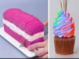 ایده های خلاقانه و شگفت انگیز تزئین کیک های رنگی و زیبا