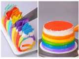 ایده های بسیار زیبا و جالب برای تزئین و دکور کیک های رنگی
