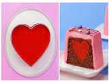 ایده های خلاقانه و جالب برای تزئین کیک قلب