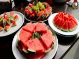تزئین و برش های بسیار زیبا با هندوانه برای شب یلدا