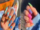 بهترین طراحی های ناخن // آموزش کاشت و دیزاین ناخن