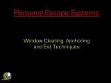 سیستمهای فرار شخصی - روشهای پاکسازی ، لنگر و خروج پنجره به وسیله آتش نشان