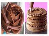 ایده های تزئینی خلاقانه برای کیک شکلاتی