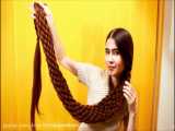 چالش موی بلند قسمت 111 - خانمی با موهای زیبا و بافته شده - چالش Long Hair