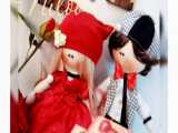 عروسک زوجی خوشکل مناسب هدیه دستسازهای نیلو