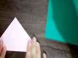 کاردستی اوریگامی_درست کردن گل با کاغذ رنگی
