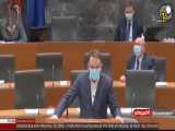 لحظه وقوع زلزله در پارلمان اسلوونی
