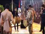 مراسم سنج و دمام در بوستان شُغاب بوشهر به مناسبت نخستین سالگرد شهادت حاج قاسم سل