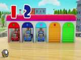 آموزش رنگها و اعداد انگلیسی به کودکان با ماشینهای اسباب بازی