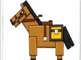 نقاشی ماینکرافتی - چطور اسب بازی ماینکرافت رو نقاشی کنیم؟
