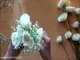 ساخت دسته گل عروس وگل آرایی