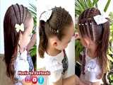 آموزش مدل موهای کودکانه زیبا  | بافت مو دخترانه