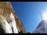 آبشار یخی سمیرم در زمستان